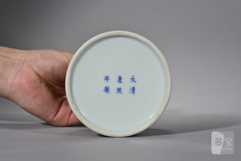 清晚期 青花螭龙纹摇铃尊 - 图5